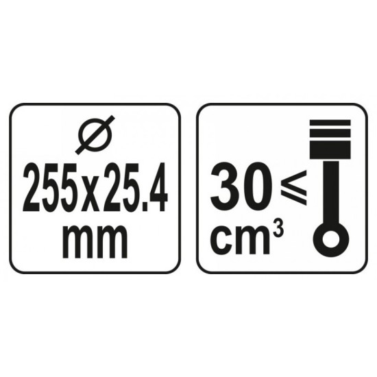 Fűkasza bozótvágó tárcsa 40T 255 x 25,4 mm YATO