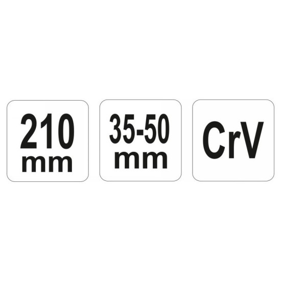 YATO Állítható körmös kulcs 35-50 mm / 210 mm CrV