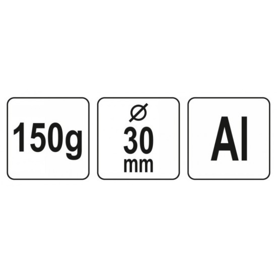 YATO Alumínium kalapács 150 g