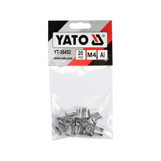 YATO Alumínium szegecsanya M4 (20 db/cs)