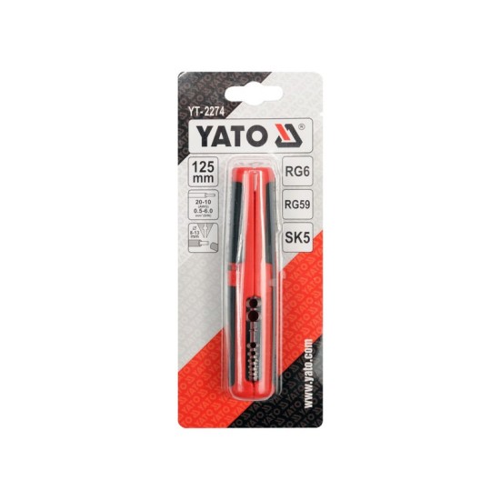 YATO Blankoló fogó 125 mm (0,5-6,0 mm2)