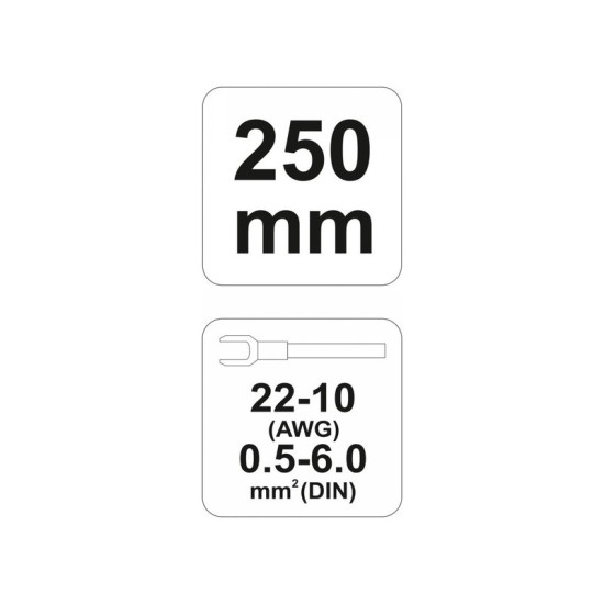 YATO Blankoló fogó 250 mm rugós (0,5-6 mm2) YATO Blankoló fogó 250 mm rugós (0,5-6 mm2)