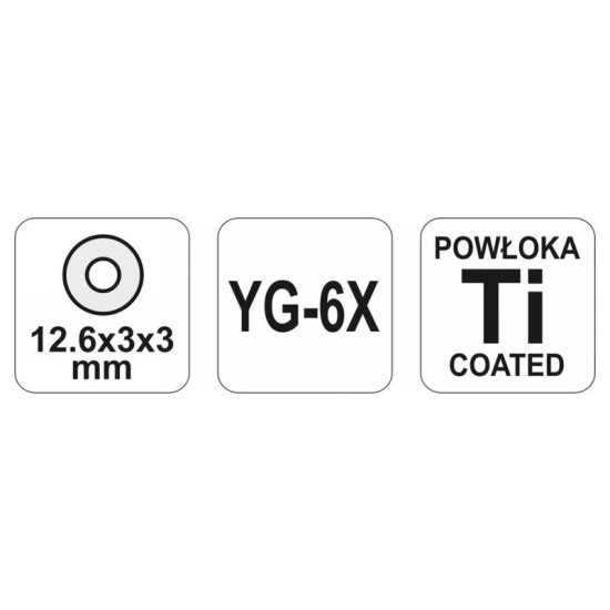 YATO Csempevágó kerék 12,6 x 3 x 3 mm (YT-3703 csempevágóhoz)