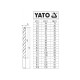 YATO Csigafúró készlet 19 részes 1-10 mm HSS Co