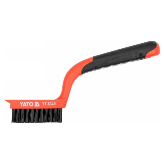 YATO Drótkefe 5 soros műa. nyéllel nylon 180mm