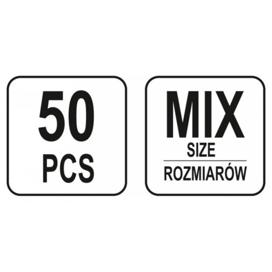 YATO Elektromos gyorscsatlakozó készlet 50 részes