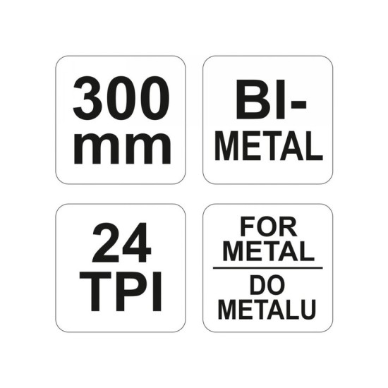 YATO Fémfűrész keret 300 mm lappal