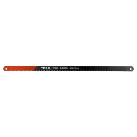 YATO Fémfűrészlap kézi 300/12 mm 24TPI bimetál (M2+6150) 2 db/cs