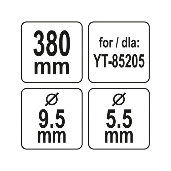 YATO Fűnyírókés YT-85205 fűnyíróhoz 380 mm