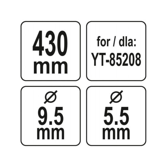 YATO Fűnyírókés YT-85208 fűnyíróhoz 430 mm