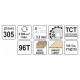 YATO Fűrésztárcsa fához 305 x 30 x 2,2 mm / 96T
