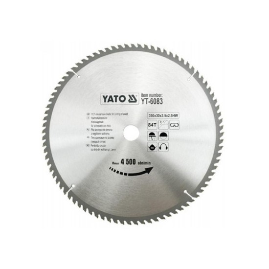 YATO Fűrésztárcsa fához 350 x 30 x 2,5 mm / 84T