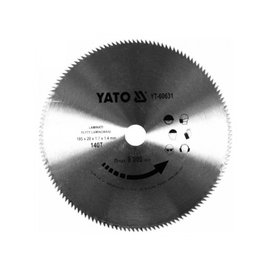 YATO Fűrésztárcsa laminált padlóhoz 185 x 20 x 1,4 mm / 140T YATO Fűrésztárcsa laminált padlóhoz 185 x 20 x 1,4 mm / 140T