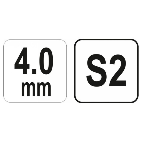 YATO Gömbfejű imbusz T-kulcs 4,0 mm / 13 x 140 mm S2