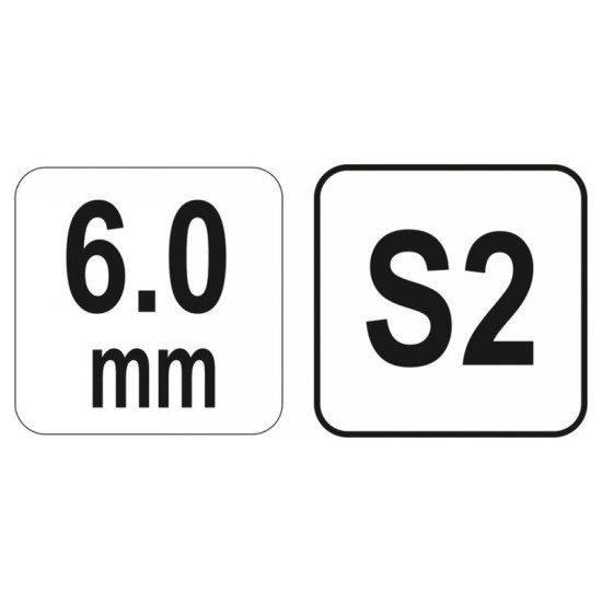 YATO Gömbfejű imbusz T-kulcs 6,0 mm / 17 x 170 mm S2