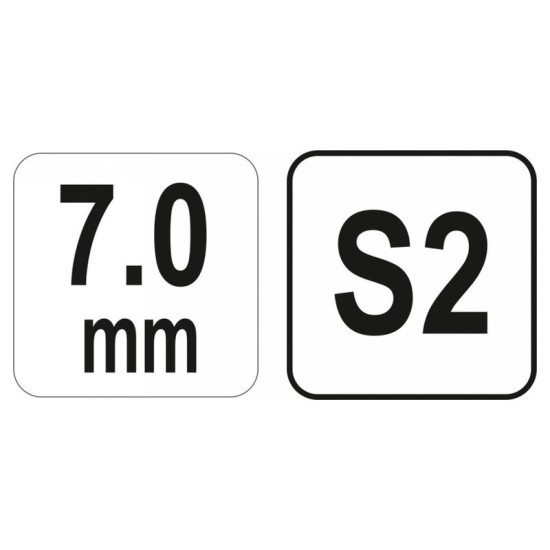 YATO Gömbfejű imbusz T-kulcs 7,0 mm / 17 x 170 mm S2
