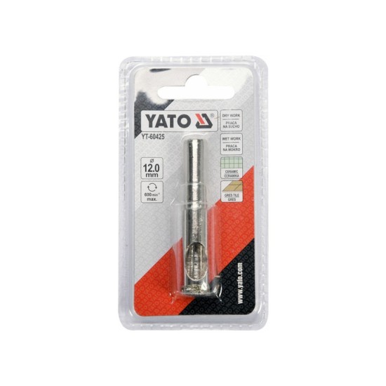 YATO Gyémánt körkivágó 12 mm vizes/száraz
