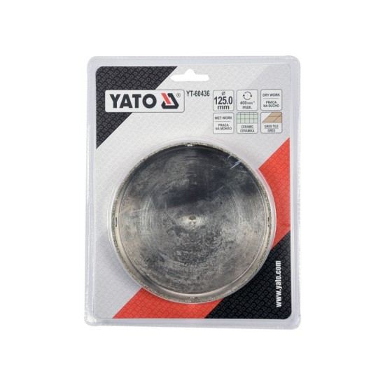 YATO Gyémánt körkivágó 125 mm vizes/száraz