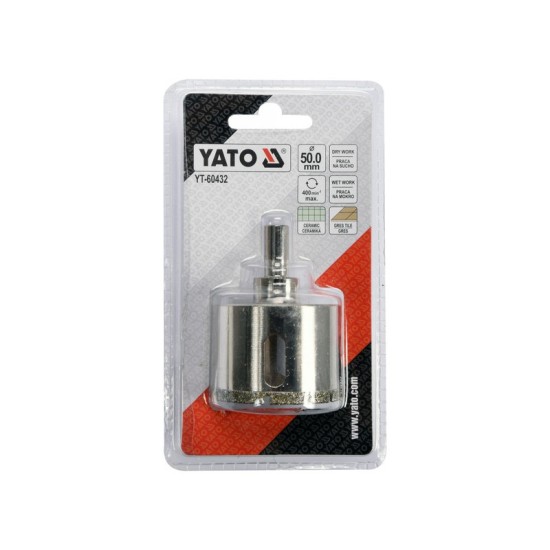 YATO Gyémánt körkivágó 50 mm vizes/száraz