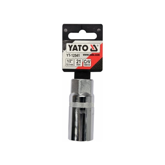 YATO Gyertyakulcs 1/2" 21 mm / 64 mm CrV