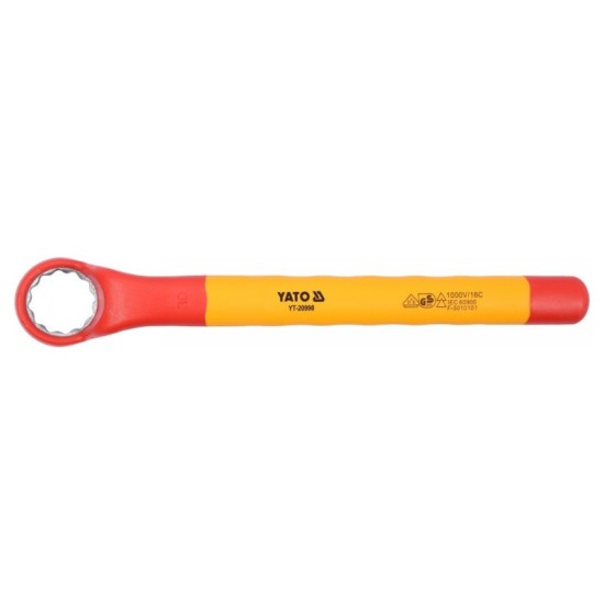 YATO Hajlított csillagkulcs 30 mm / 310 mm 1000 V-ig szigetelt CrV