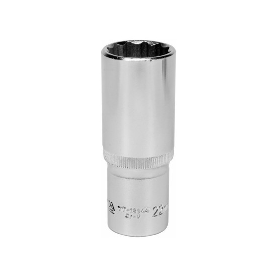 YATO Hosszú dugókulcs 1/2" 22 mm 12 szögletű