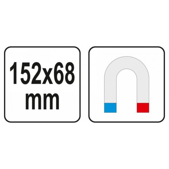 YATO Mágnestálca 152x68 mm