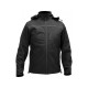 YATO Munkavédelmi softshell kabát kapucnival fekete L-es méret 3 zsebes