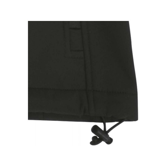 YATO Munkavédelmi softshell kabát kapucnival fekete M-es méret 3 zsebes