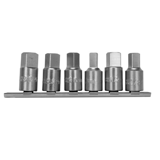 YATO Olajleeresztő kulcs készlet 6 részes 3/8", 1/2", 8 mm, 10 mm, 12 mm, 14 mm 3/8" CrV