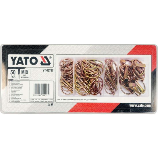 YATO Rugós biztosítószeg készlet 50 db