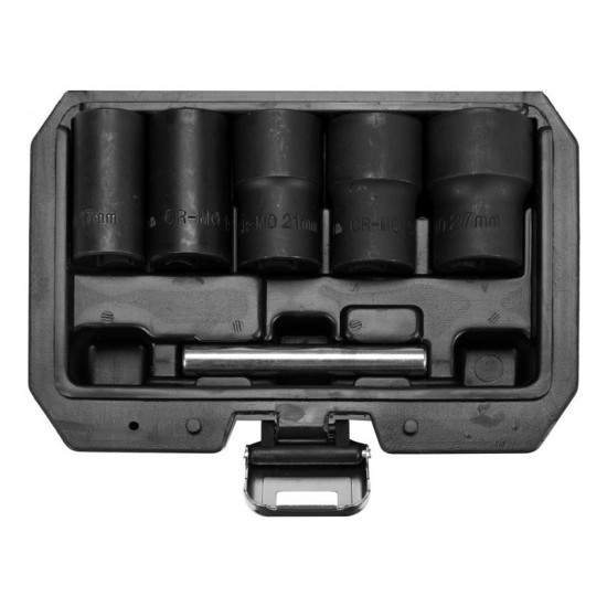 YATO Sérült csavar kiszedő dugókulcs készlet 6 részes 1/2": 17-27 mm