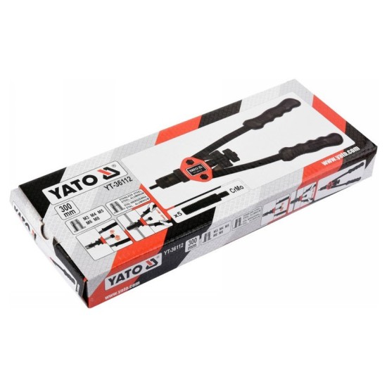 YATO Szegecsanyahúzó karos M3, M4, M5, M6, M8 300 mm