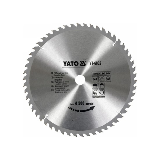 YATOFűrésztárcsa fához 350 x 30 x 2,5 mm / 54T