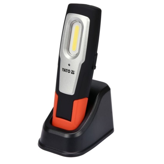 YATO COB LED akkus munkalámpa/zseblámpa 3W 350lm YATO COB LED akkus munkalámpa/zseblámpa 3W 350lm