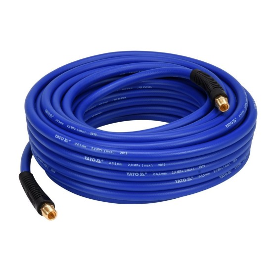 YATO Pneumatikus tömlő 1/4"-es menetes 6,5 mm x 20m 20 BAR