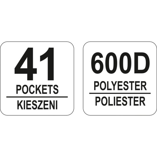 Szerszámtartó táska 41 zsebes YATO