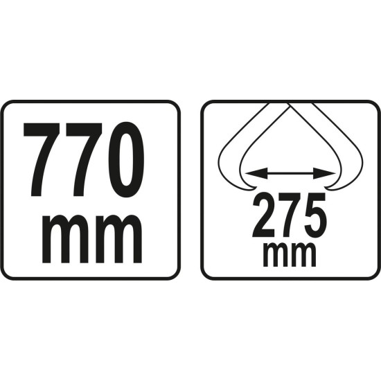 Rönkfogó kampó 275 x 770 mm YATO
