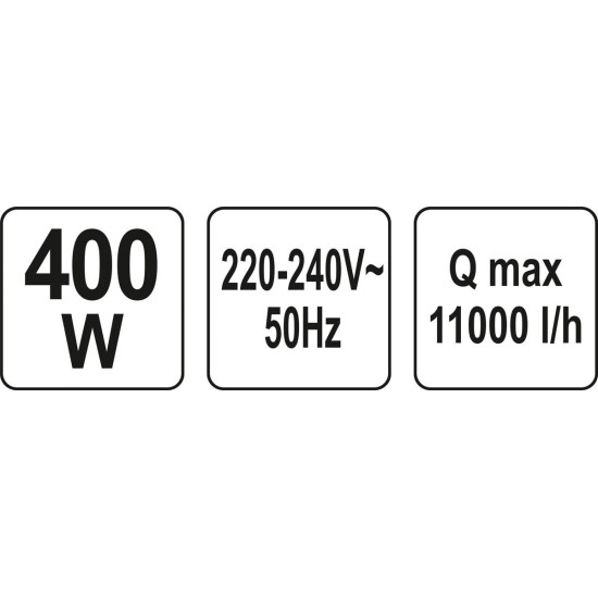 YATO búvárszivattyú 400W 11000L/óra YATO búvárszivattyú 400W 11000L/óra