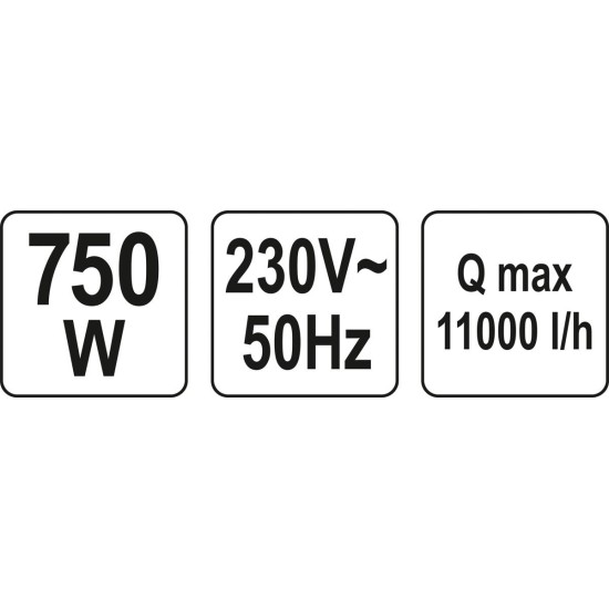 YATO búvárszivattyú 750W 11000L/óra