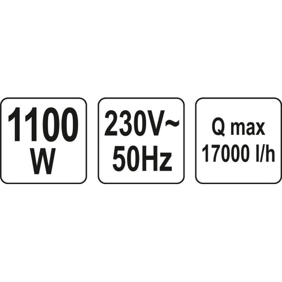 YATO búvárszivattyú 1100W 17000L/óra