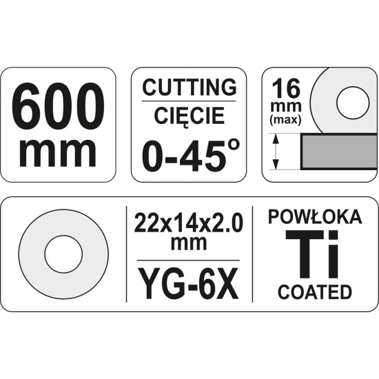 Csempevágó 600 mm 1 sínes YATO