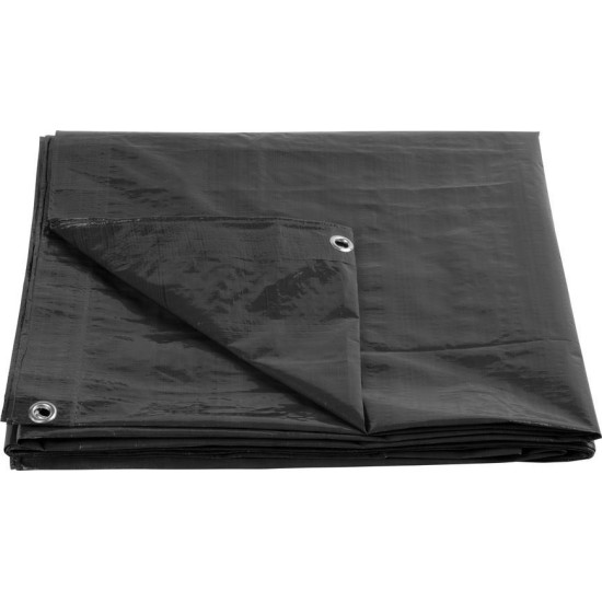 Ponyva Tarpaulin Strong 2x2 m, 200 g/m, takaró, antracit, szemekkel