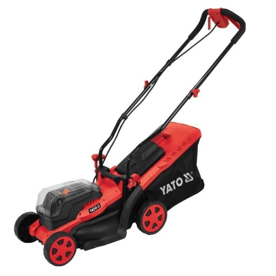 YATO 2x18V Li-ion akkus fűnyíró géptest 34cm vágószéll.