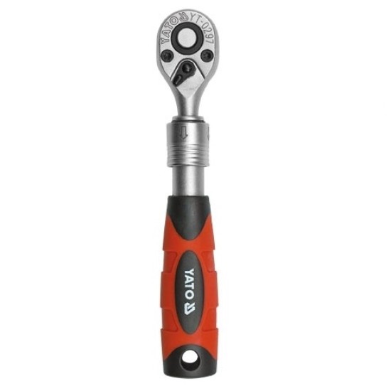 Racsnis hajtószár 1/4" 150-200 mm 72T teleszkópos CrV YATO