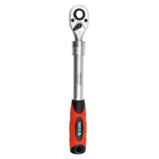 Racsnis hajtószár 1/2" 305-445 mm 72T teleszkópos Crv YATO