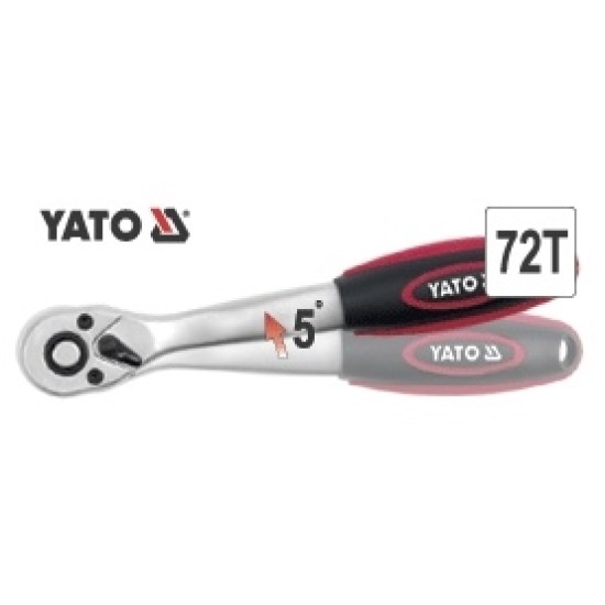 Racsnis hajtószár 3/8" hajlított 72 fogú CrV YATO
