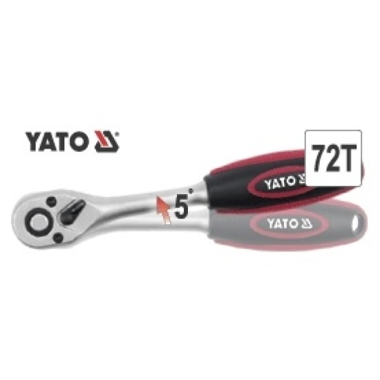 Racsnis hajtószár 1/2" 265 mm 72T egyenes szár CrV YATO