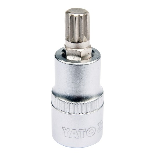 Bithegy dugófejjel SPLINE M10 1/2" 55 mm CrV YATO