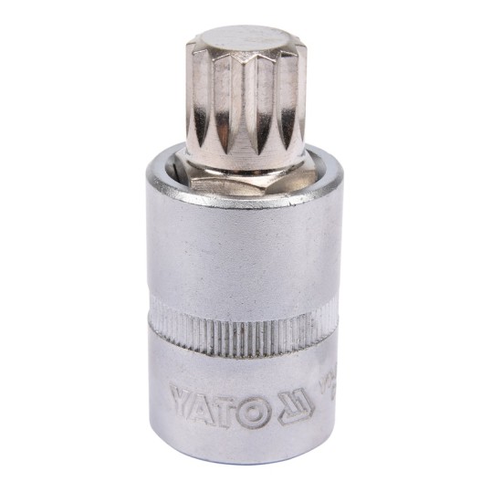 Bithegy dugófejjel SPLINE M16 1/2" 55 mm CrV YATO